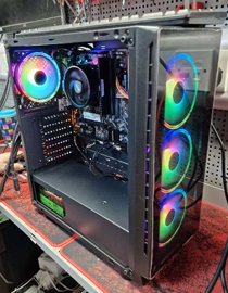 A gaming desktop previously displayed by AML